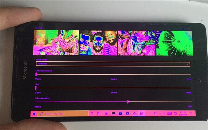 Windows 10 ARM手机正重新创建诺基亚Lumia颜色配置文件”